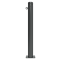 Ornamental bollard | Series 482B | � 82 mm | stationary, to be fixed by plugswith base plate 100 x 150 mm | without lock | with 1 eyelet